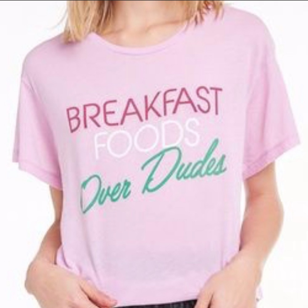 NWT WILDFOX Fuchsia Loose Fit Graphic Tee